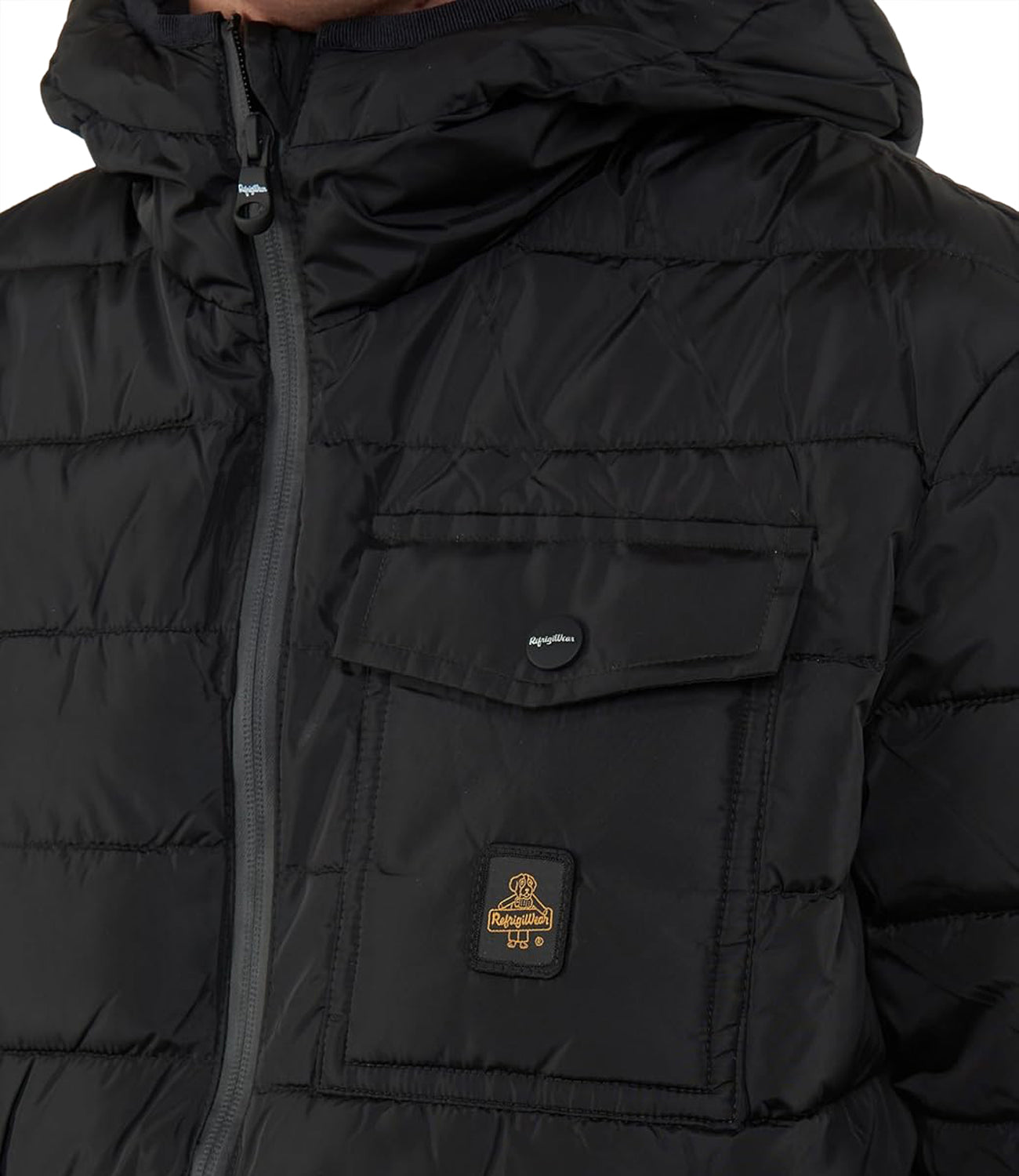 Refrigiwear Giubotto corto Josh Jacket Uomo Mod. G23308 NY0185 G06000 BLACK Nero