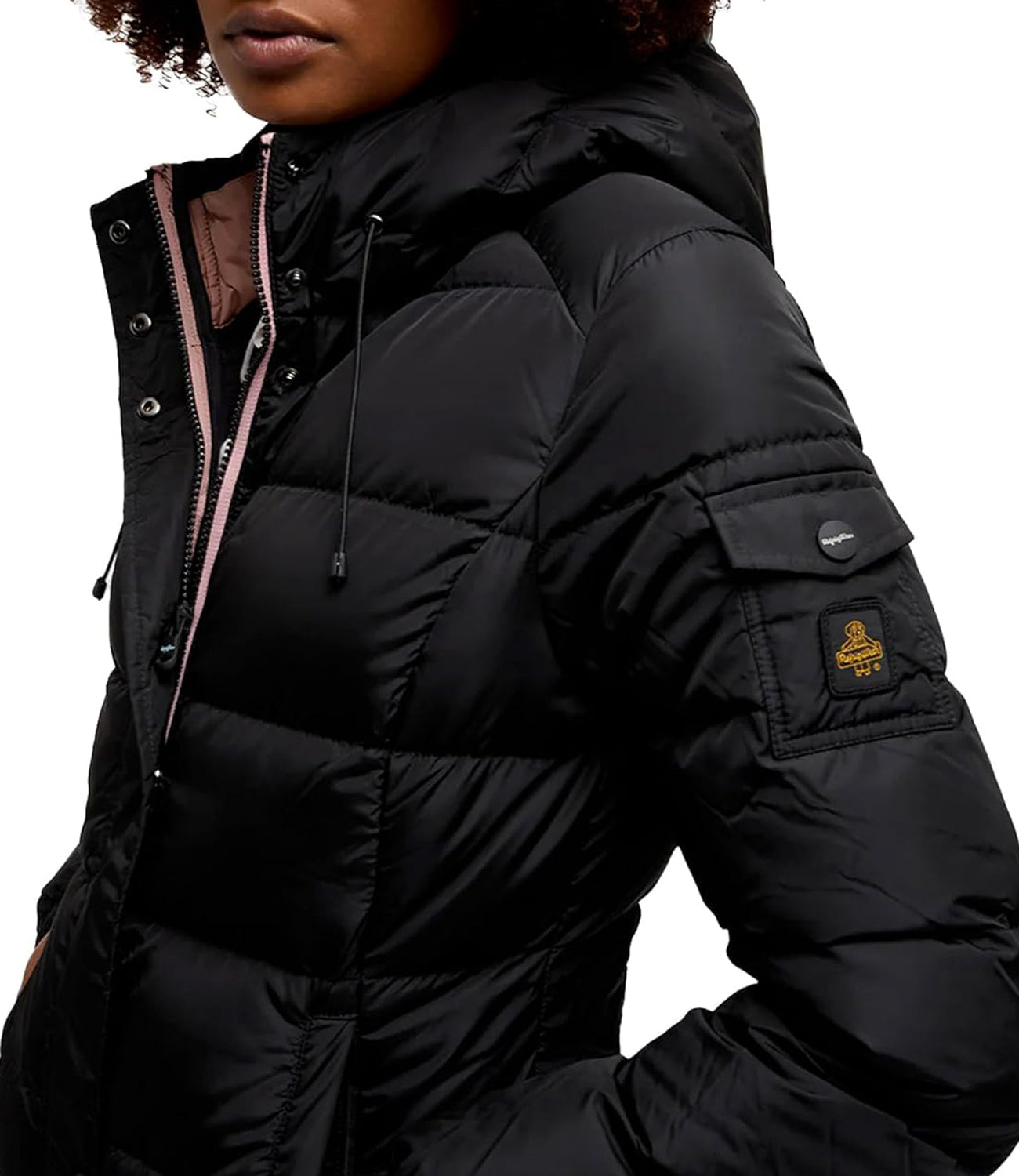 Refrigiwear Giubotto corto Lady Long Hunter Jacket Donna Mod. W02708 NY0185 G06000 Black Nero