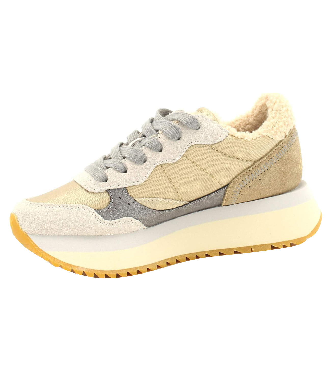 Sun68 Sneakers Big Ally Winter Donna Mod. Z44213 31 Bianco Panna