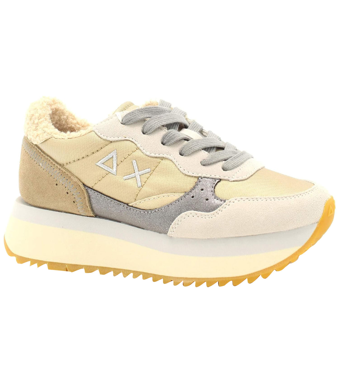 Sun68 Sneakers Big Ally Winter Donna Mod. Z44213 31 Bianco Panna