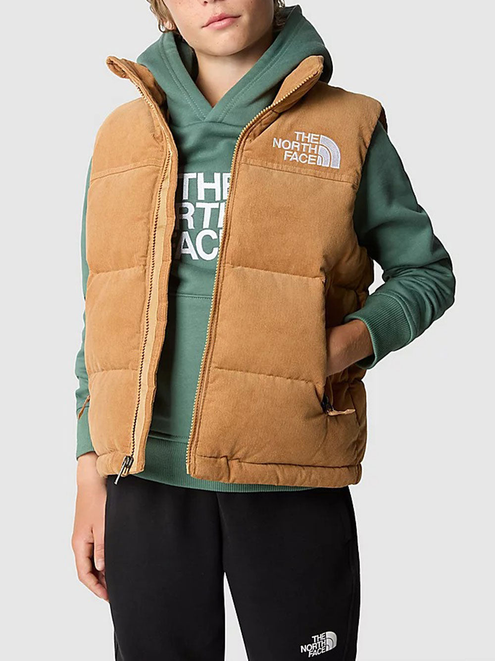 Smanicato The North Face Teen1996 Retro da Bambino - Marrone