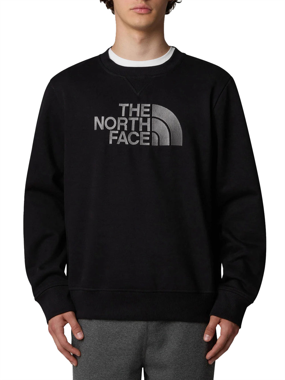 Felpa The North Face Drew Peak Crew da Uomo - Nero
