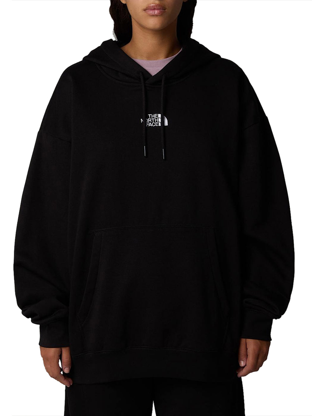 Felpa Cappuccio The North Face Oversize da Donna - Nero