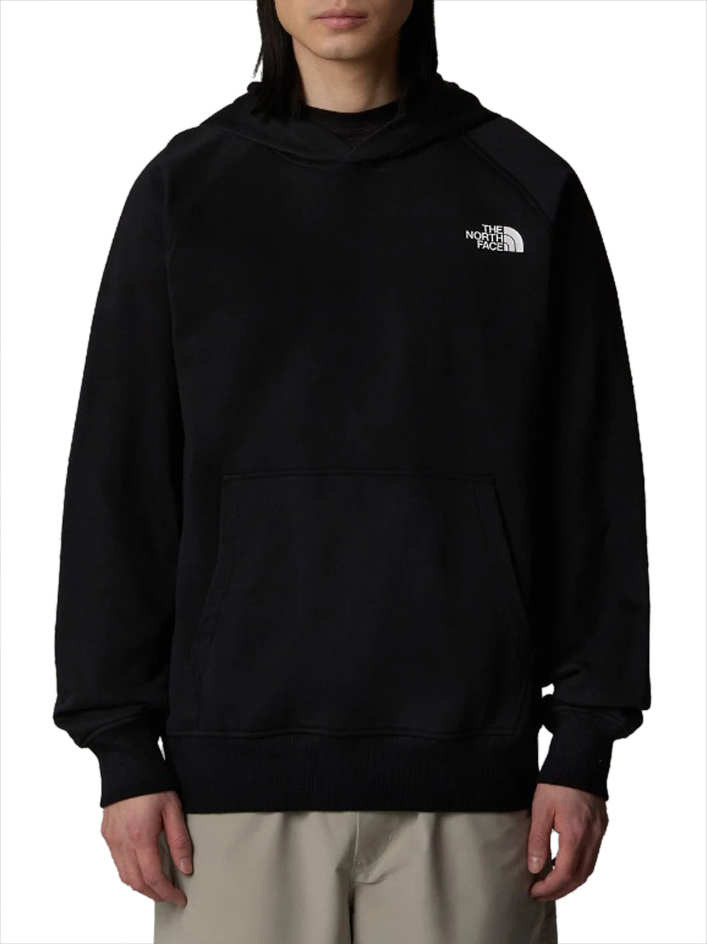 Felpa Cappuccio The North Face Raglan Box da Uomo - Nero