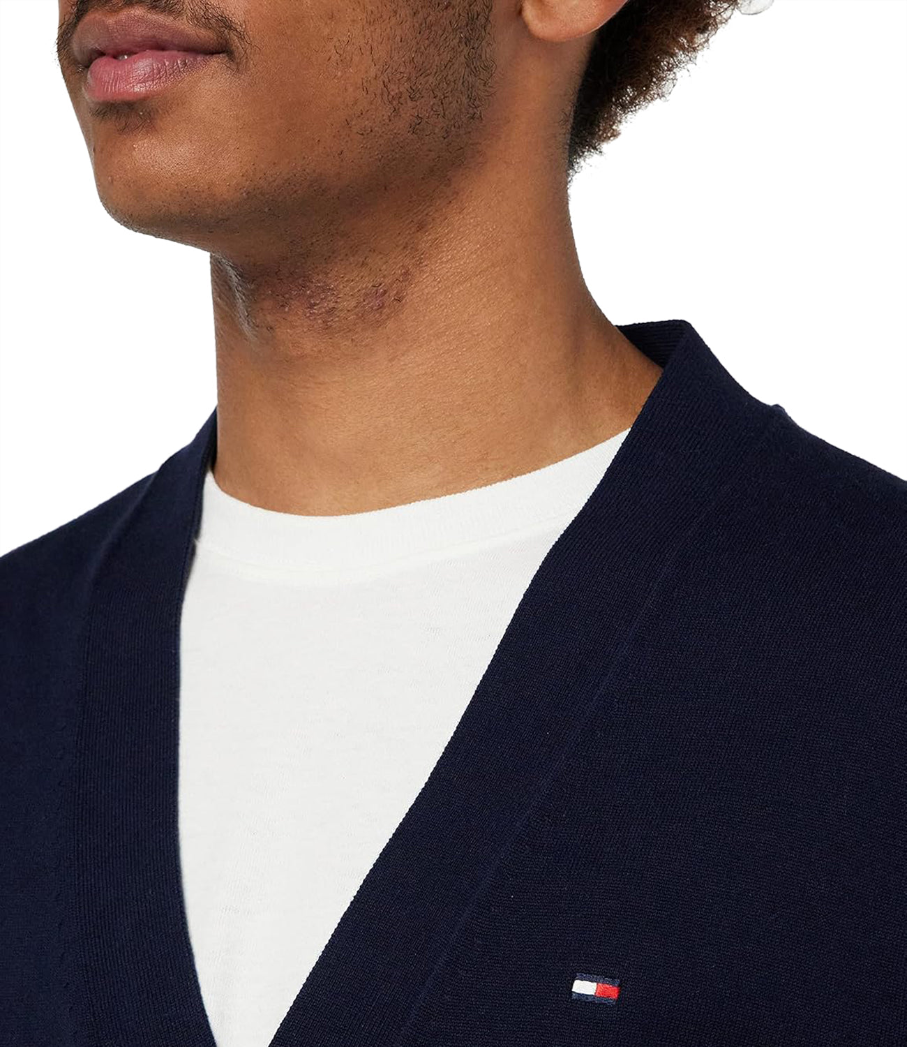 Tommy Hilfiger Cardigan 1985 Cardigan Uomo Mod. MW0MW31214 DW5 Desert Sky