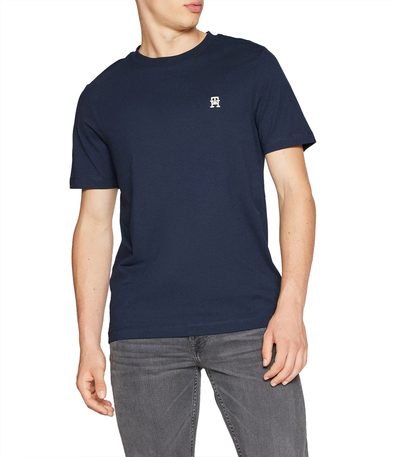 Tommy Hilfiger T-shirt Monogram Imd Tee Uomo Mod. MW0MW33987 DW5 Desert Sky