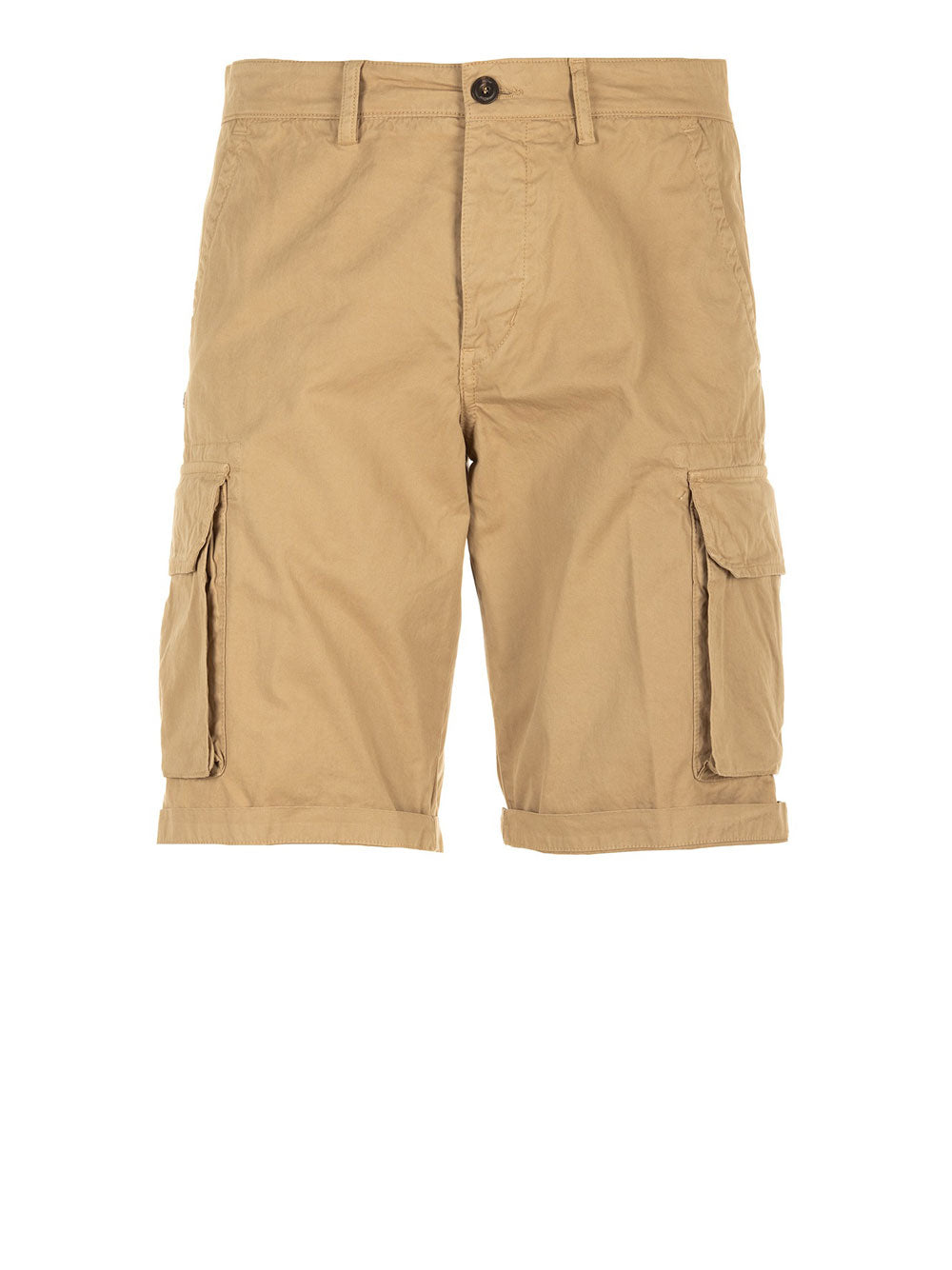 Bermuda Casual 40Weft Cargo da Uomo - Beige