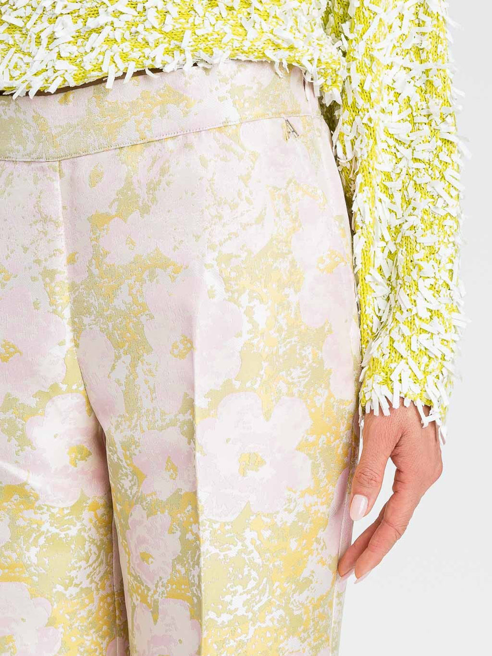 Pantalone Capri Actitude da Donna - Floreale Multicolore