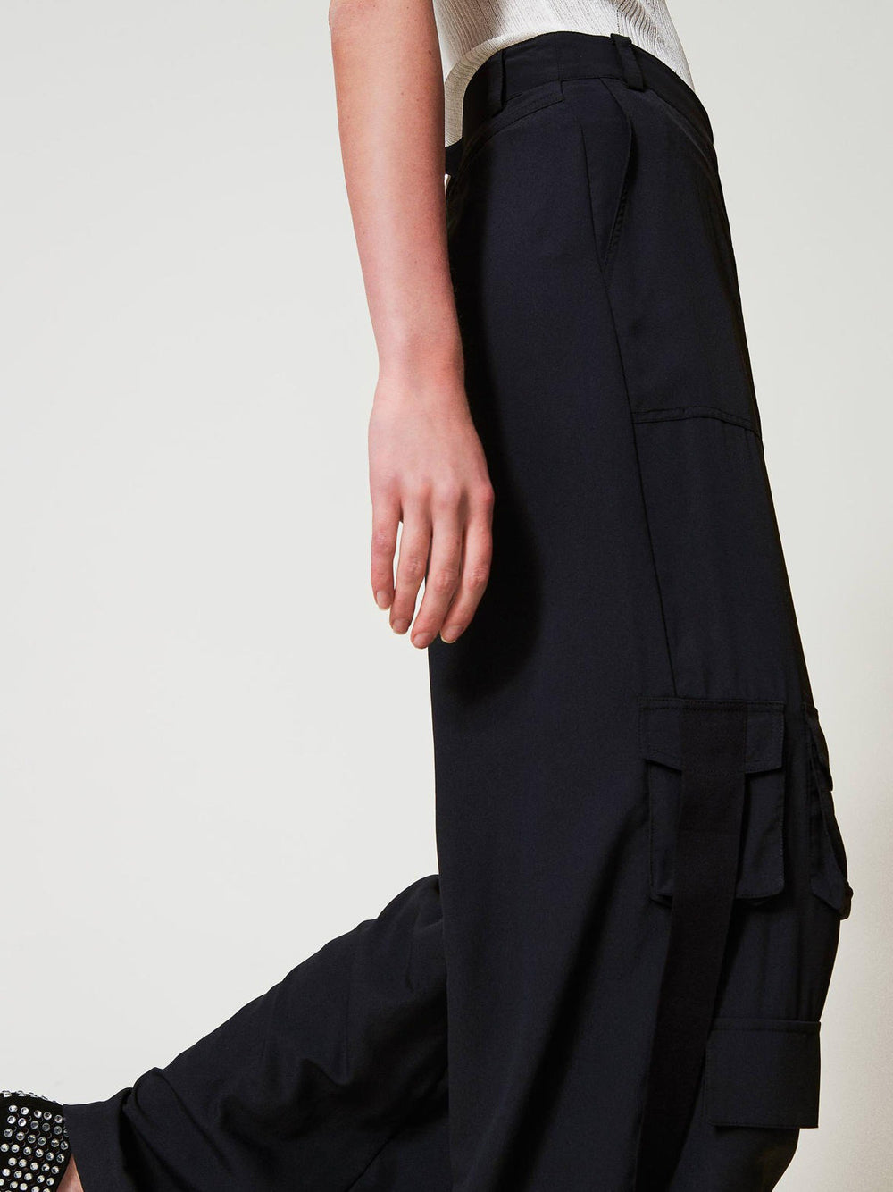Pantalone Cargo Actitude da Donna - Nero