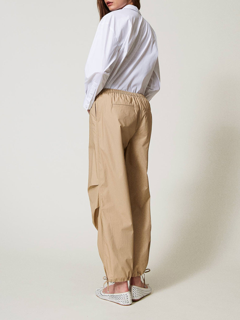 Pantalone Jogger Actitude da Donna - Beige
