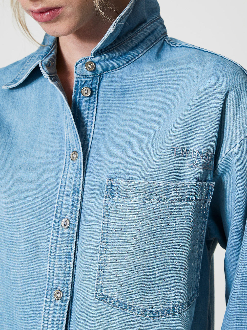 Camicia Jeans Actitude da Donna - Denim