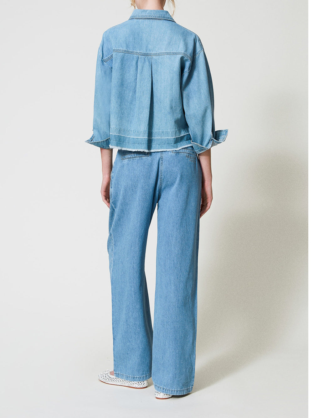 Jeans Wide Actitude da Donna - Denim