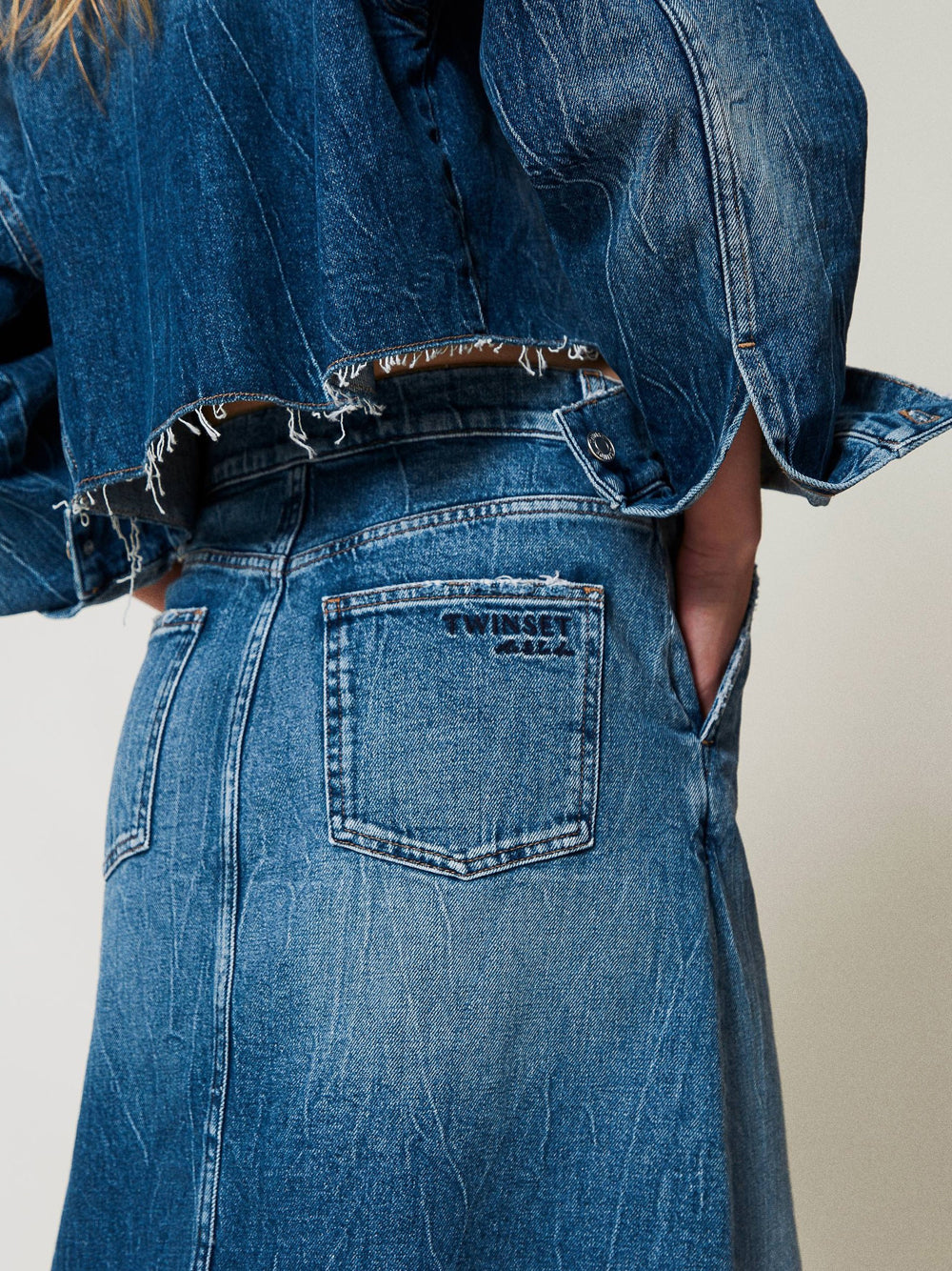 Gonna Midi Actitude da Donna - Denim