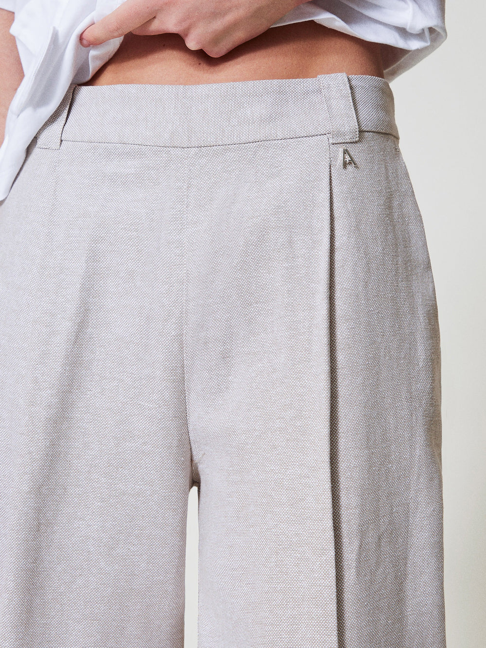 Pantalone Straight Actitude da Donna - Grigio