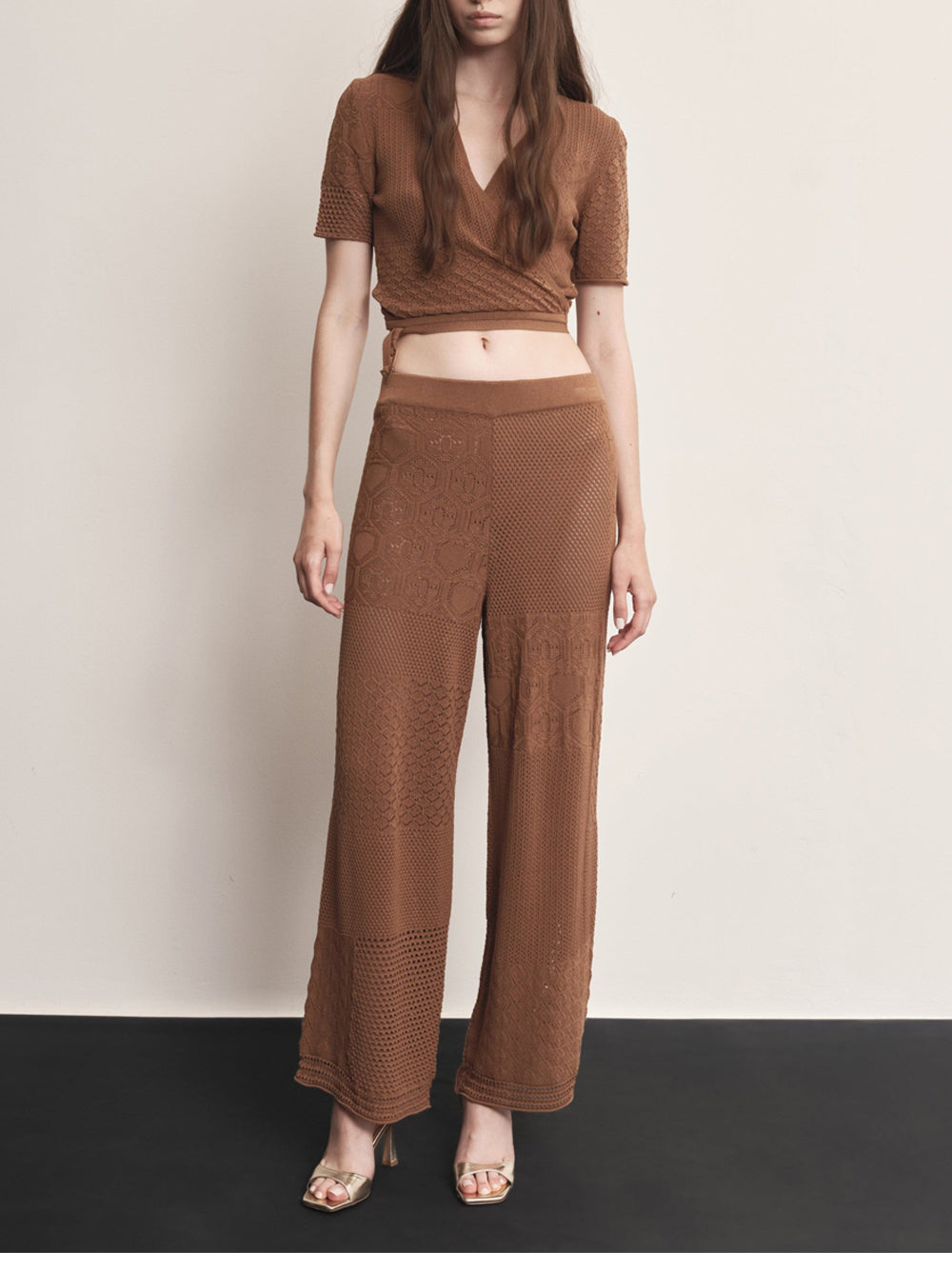 Pantalone Palazzo Akep da Donna - Marrone