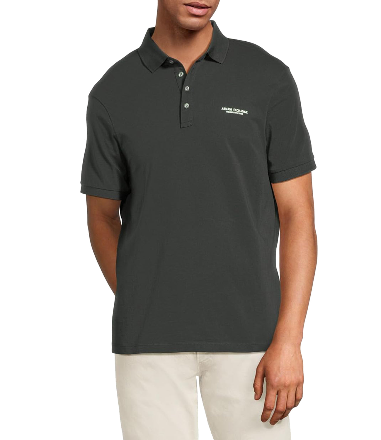 A|X Armani Exchange Polo M/C Uomo Mod. 8NZF80 Z8H4Z UB001 Verde