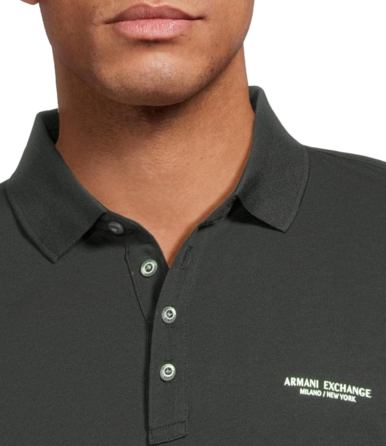 A|X Armani Exchange Polo M/C Uomo Mod. 8NZF80 Z8H4Z UB001 Verde