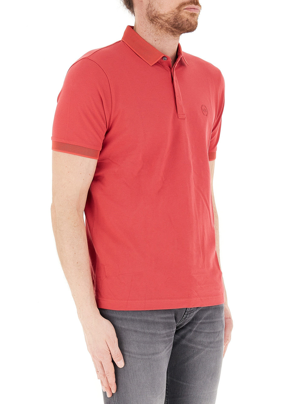 Polo Armani Exchange da Uomo - Rosso