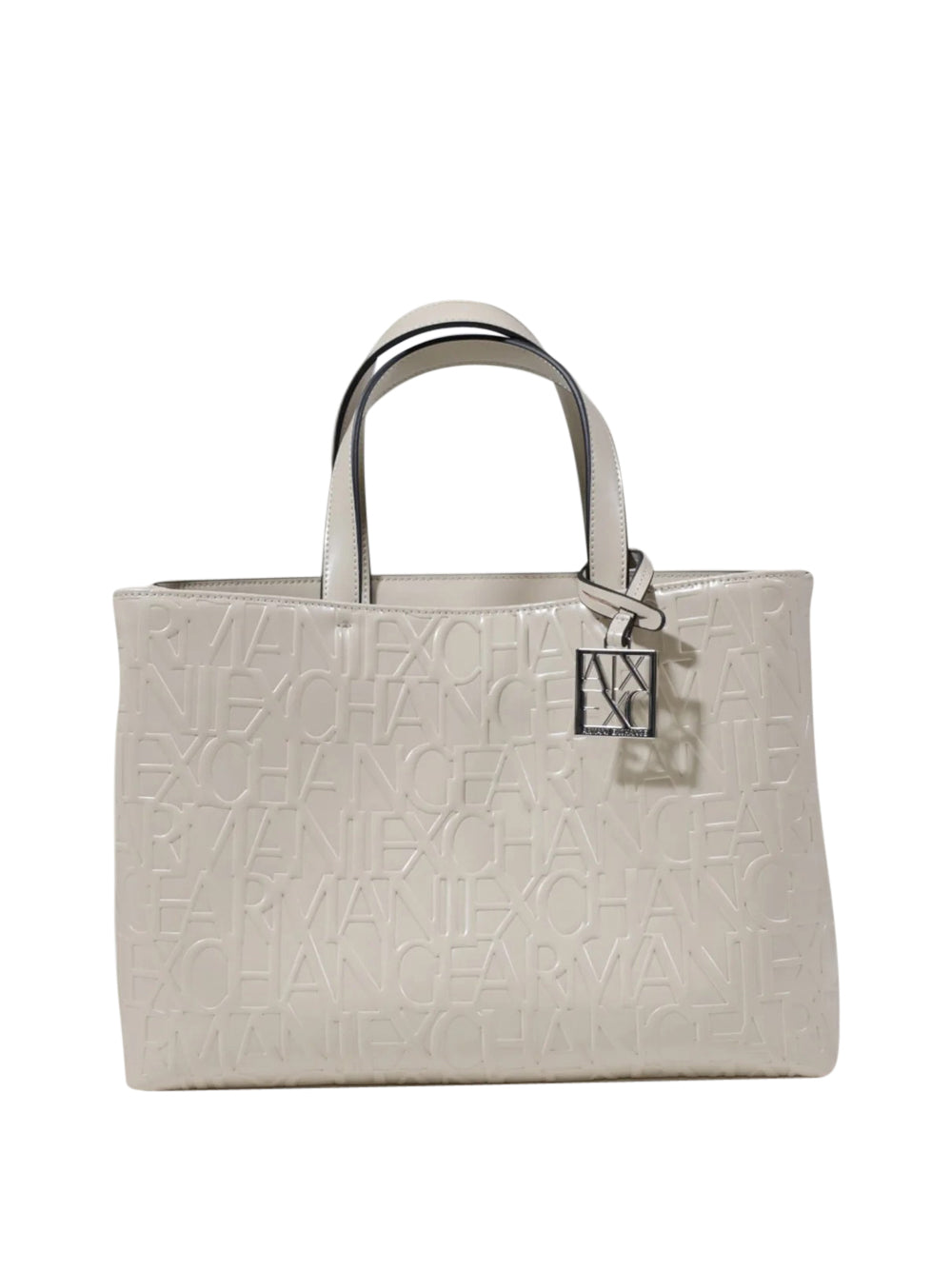 Borsa Shopper Armani Exchange da Donna - Avorio