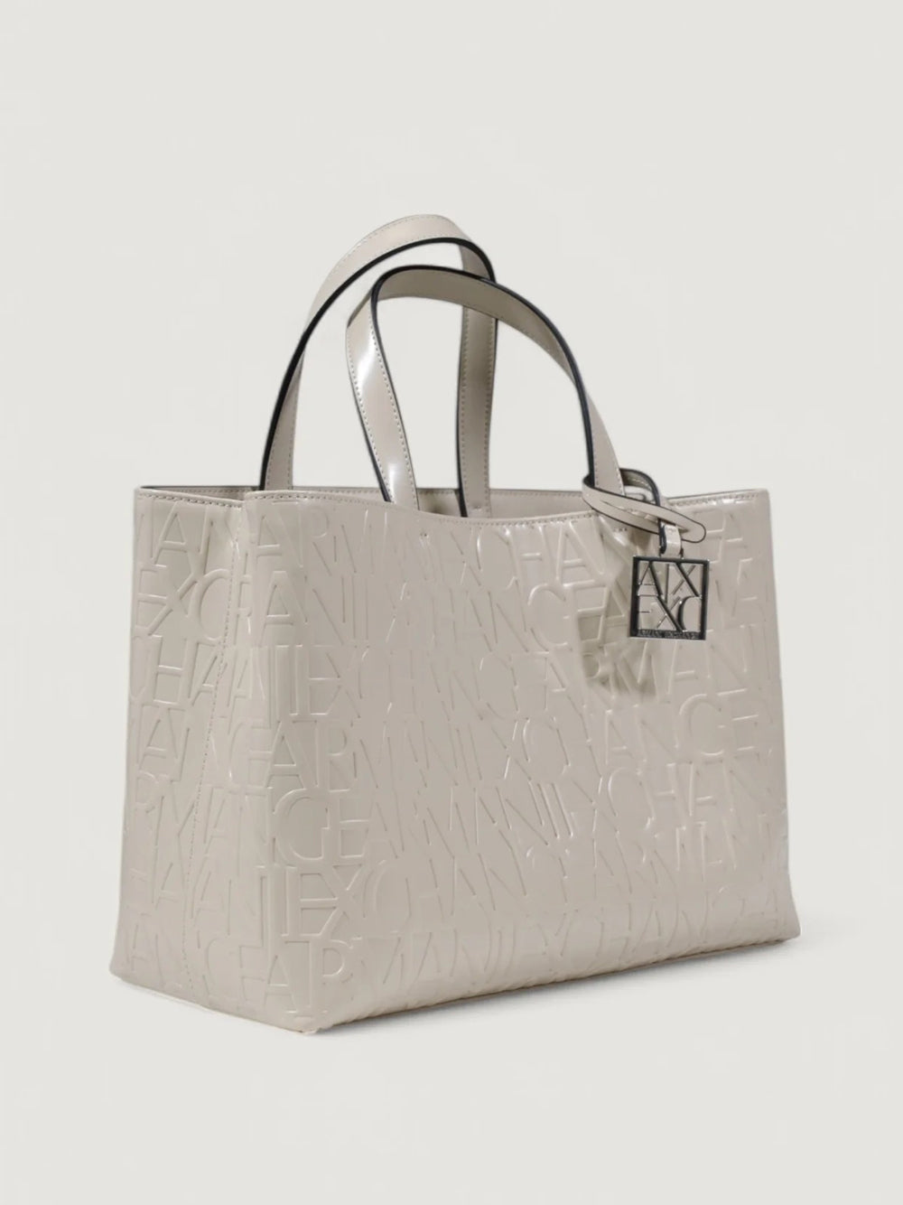 Borsa Shopper Armani Exchange da Donna - Avorio