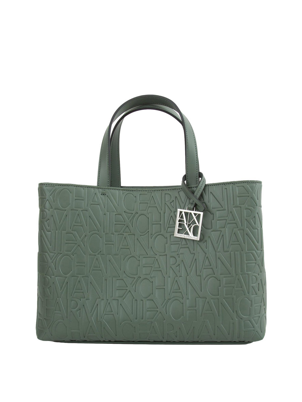 Borsa Shopper Armani Exchange da Donna - Verde