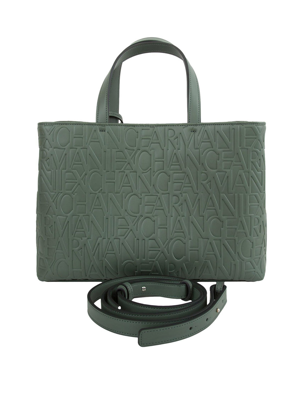 Borsa Shopper Armani Exchange da Donna - Verde