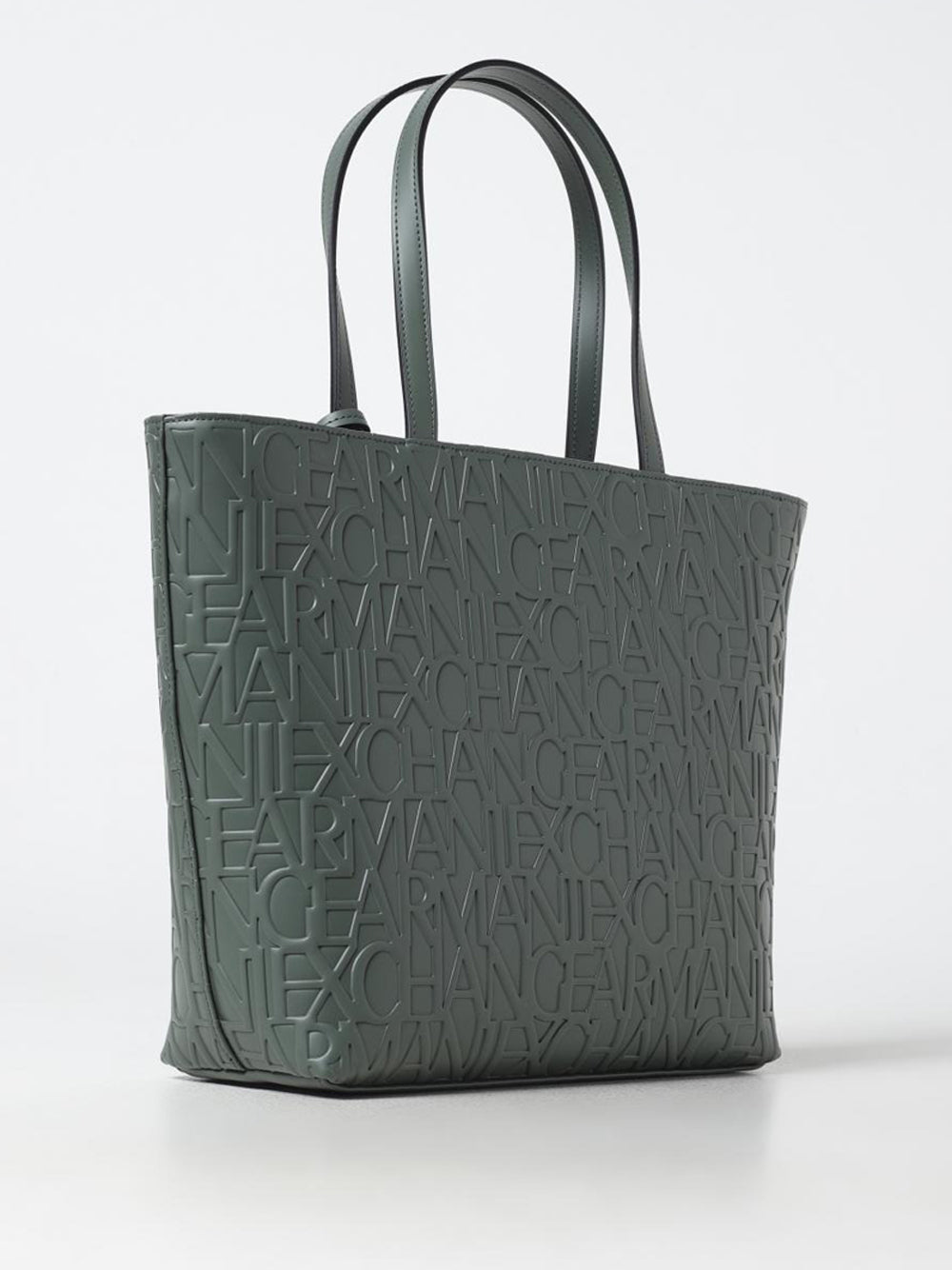 Borsa Shopper Armani Exchange da Donna - Verde