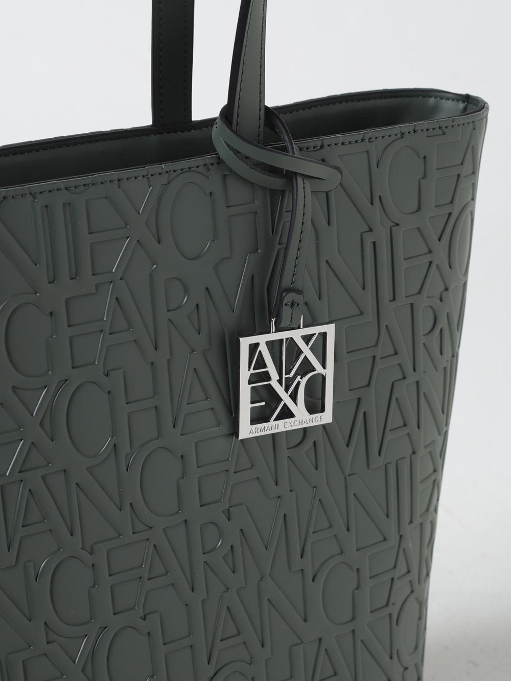 Borsa Shopper Armani Exchange da Donna - Verde