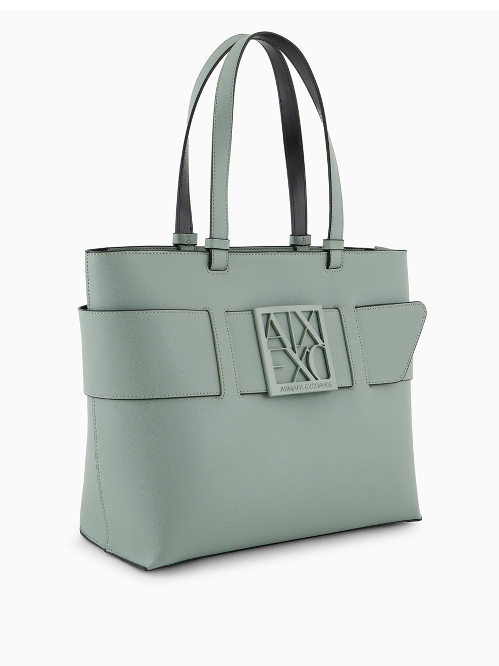 Borsa Shopper Armani Exchange da Donna - Verde