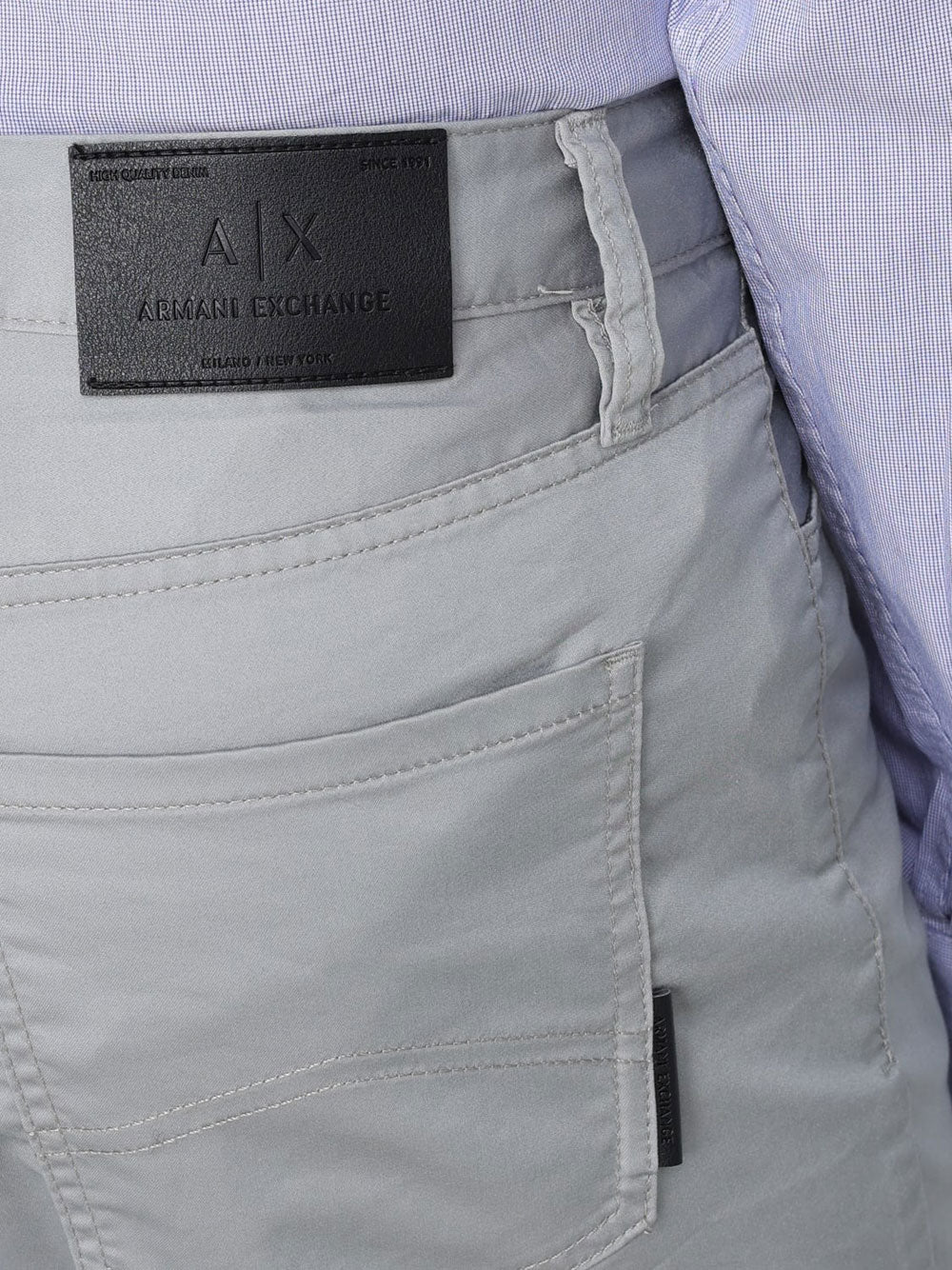 Pantalone Slim Armani Exchange da Uomo - Grigio