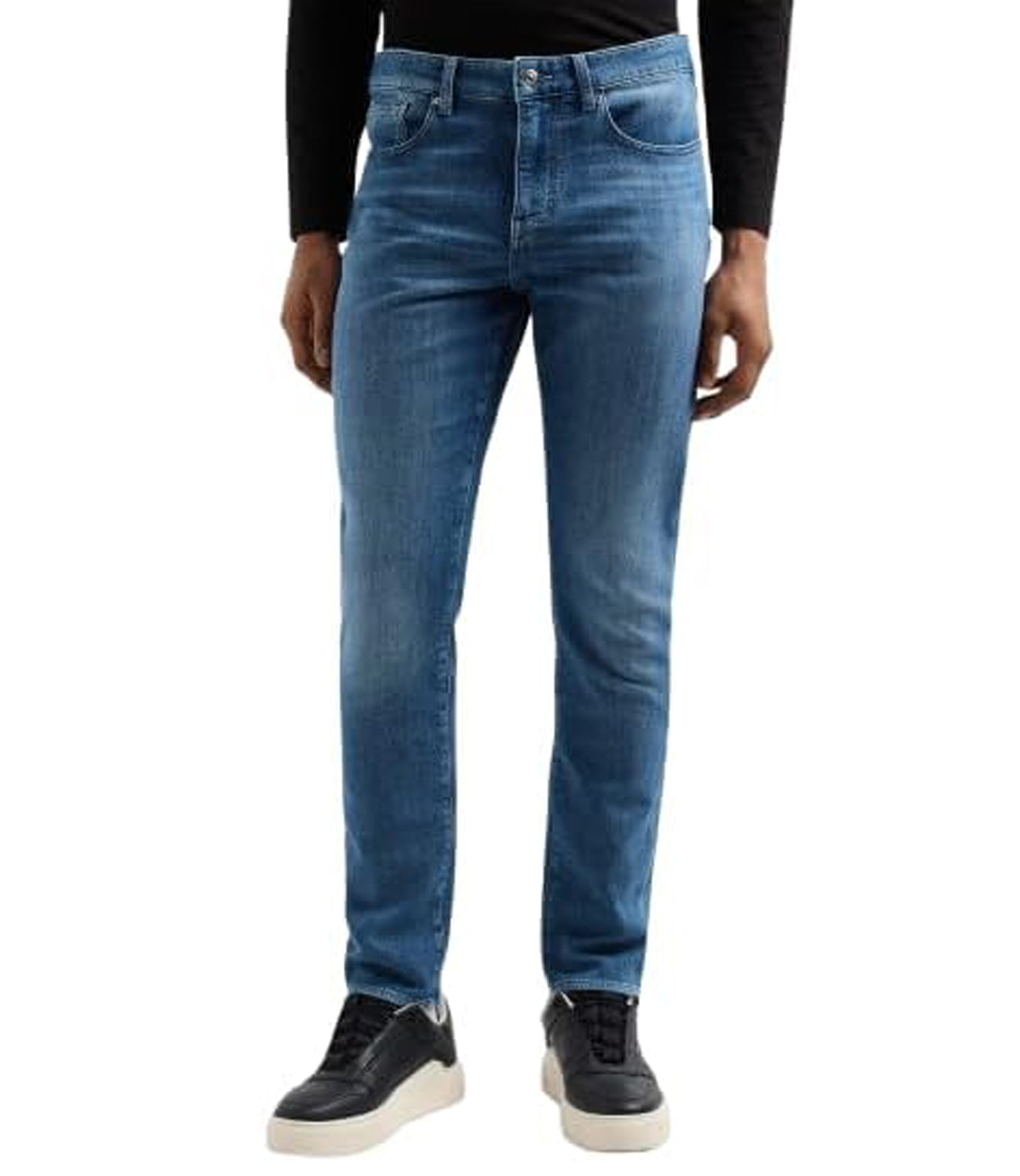 A|X Armani Exchange Pantalone 5 Tasche Uomo Mod. XM000070 AF14368 MB002 Denim Blu