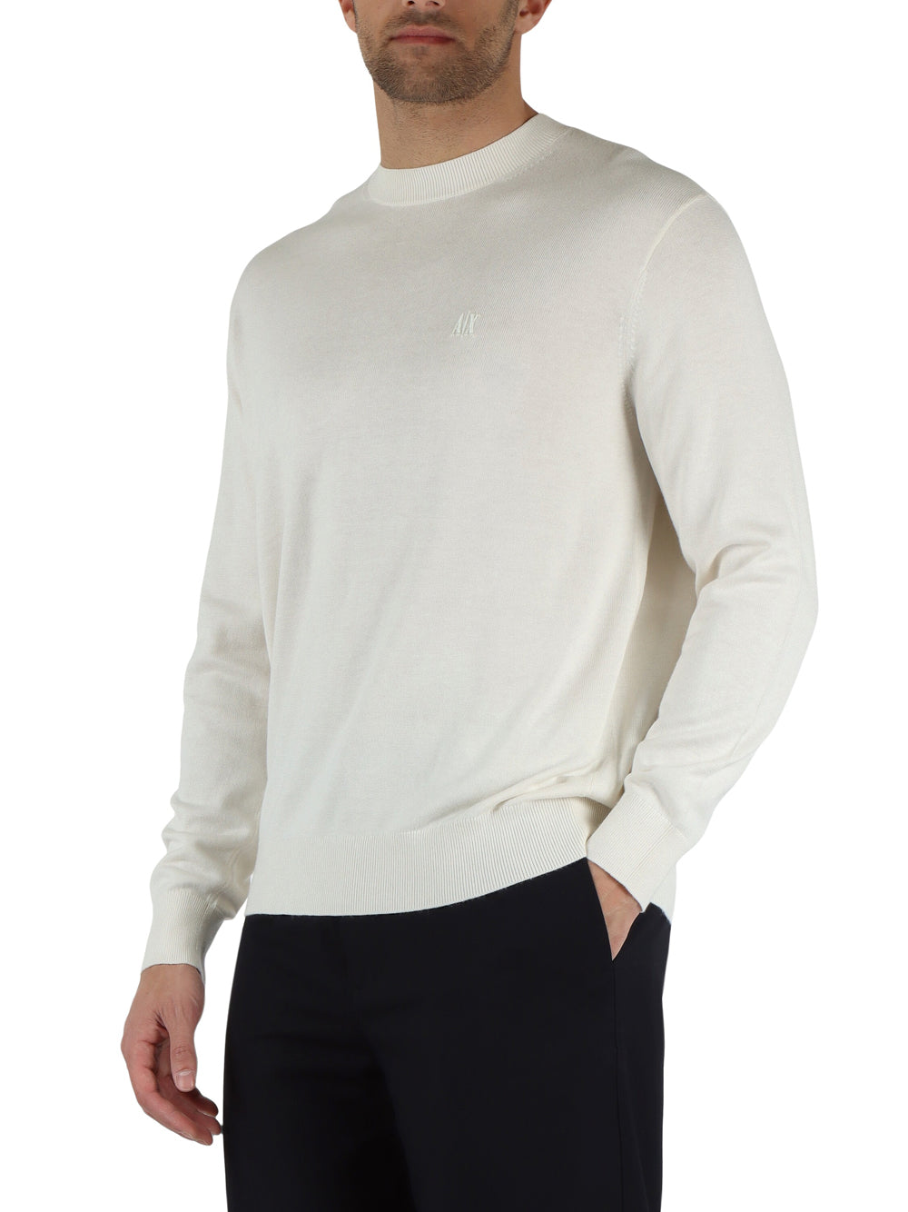 Pullover Armani Exchange da Uomo - Bianco