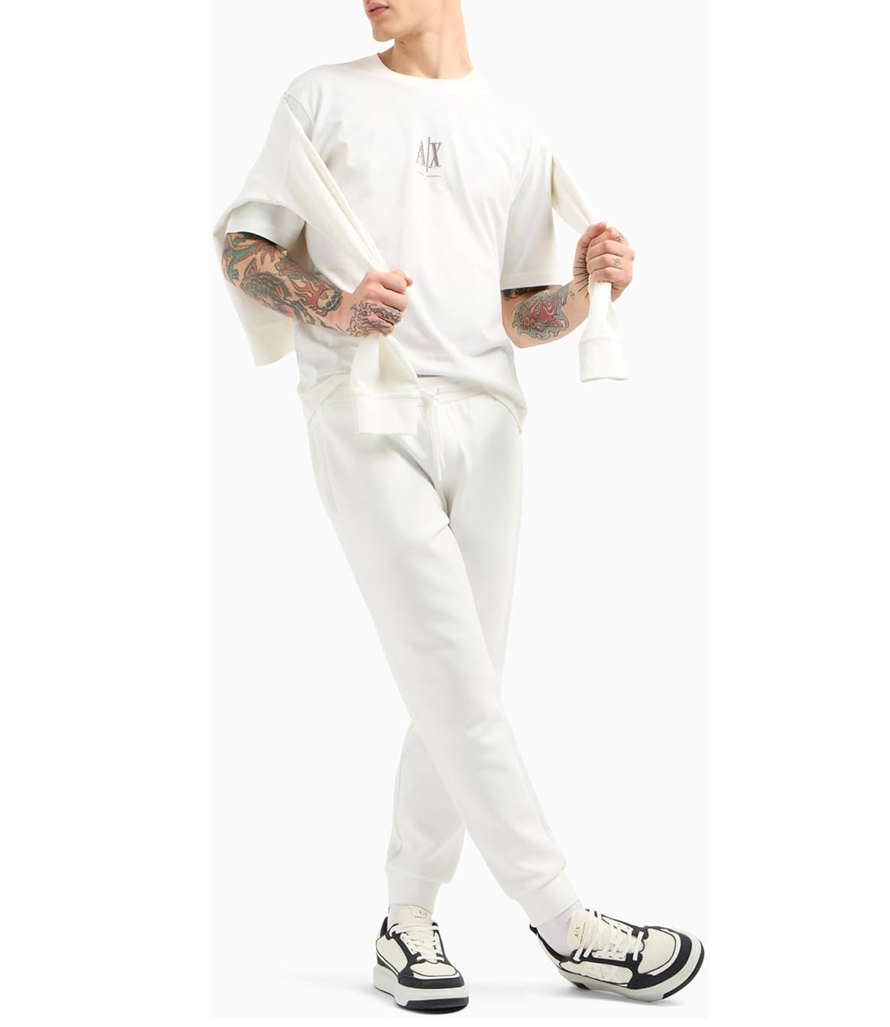 A|X Armani Exchange T-shirt Uomo Mod. XM000363 AF12308 U0009 Beige