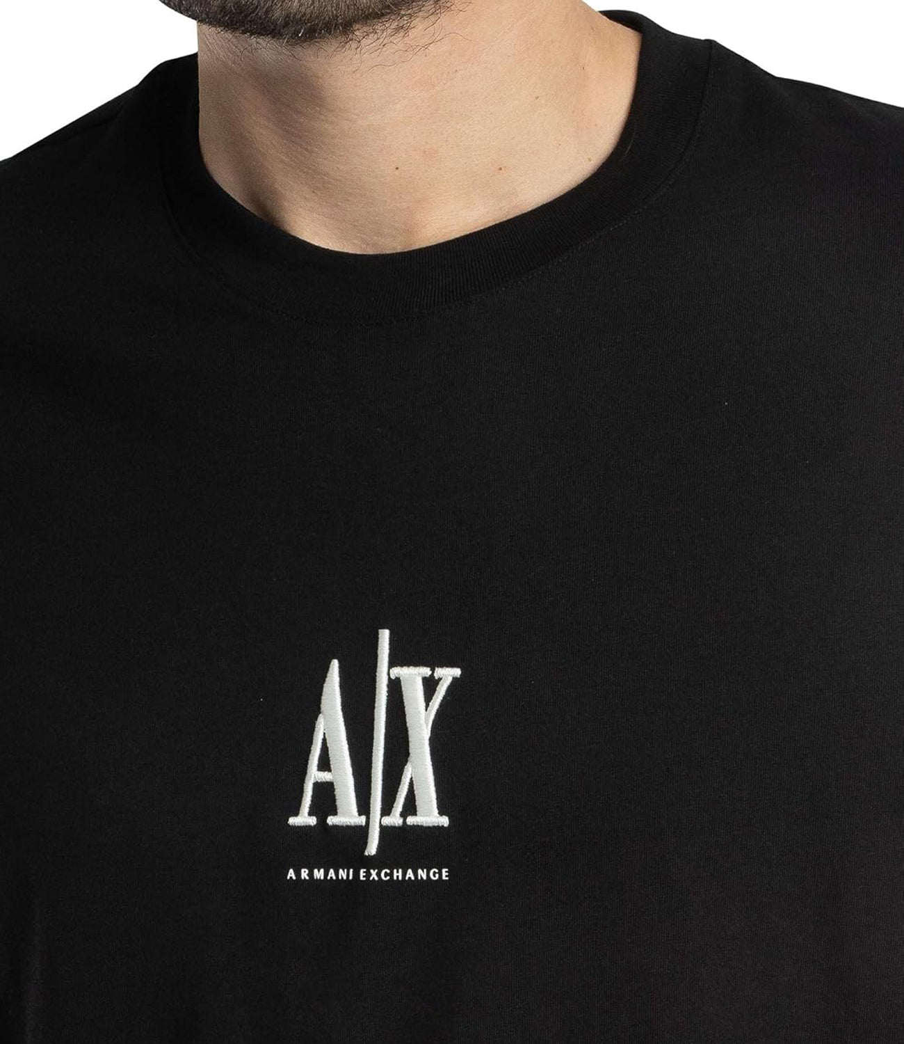 A|X Armani Exchange T-shirt Uomo Mod. XM000363 AF12308 UC001 Black Nero