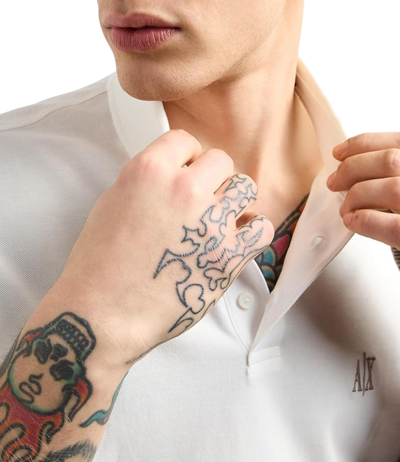 A|X Armani Exchange Polo Maniche Corte Uomo Mod. XM000367 AF13022 U0009 Bianco