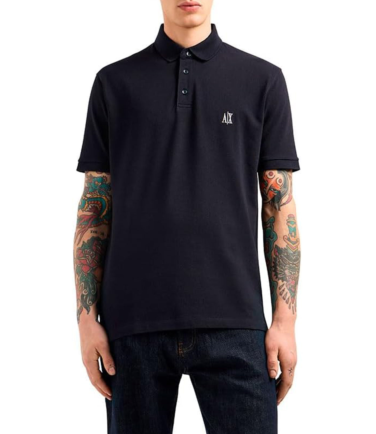 A|X Armani Exchange Polo Maniche Corte Uomo Mod. XM000367 AF13022 UB101 Blu