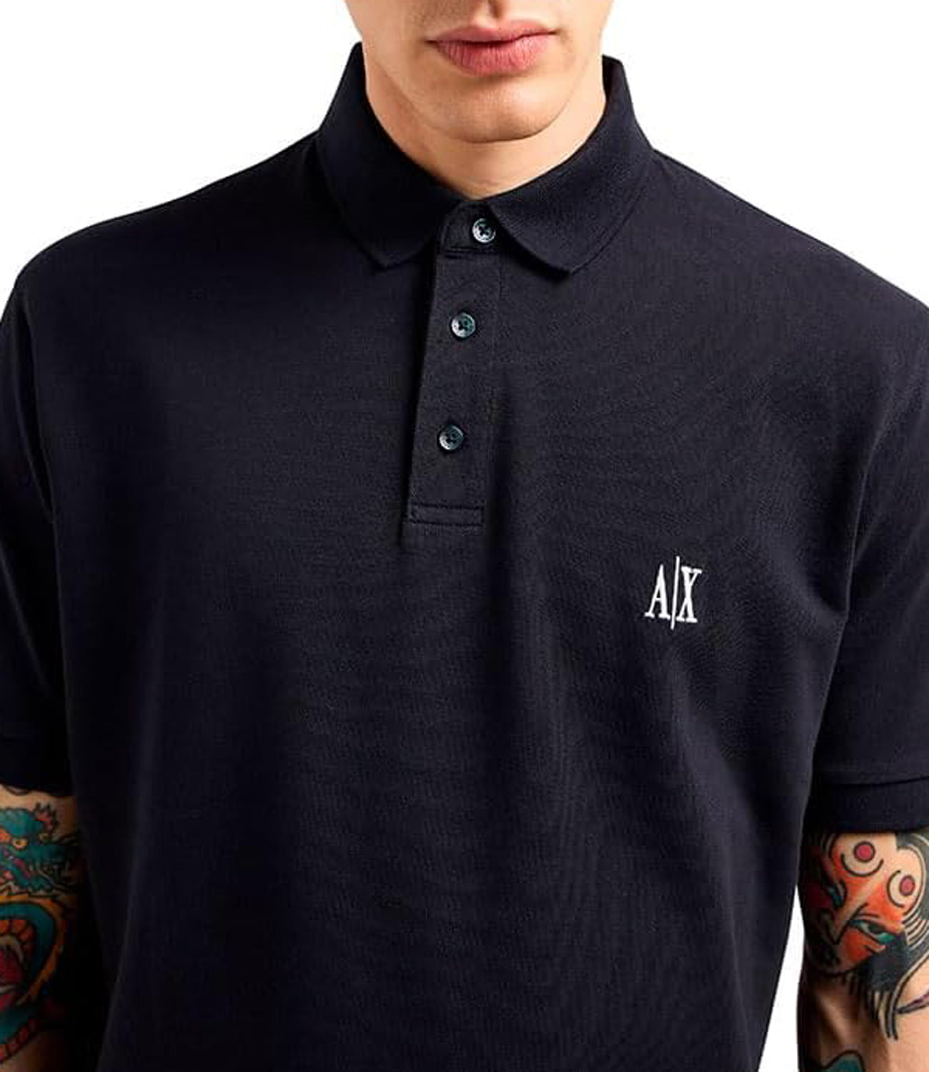 A|X Armani Exchange Polo Maniche Corte Uomo Mod. XM000367 AF13022 UB101 Blu