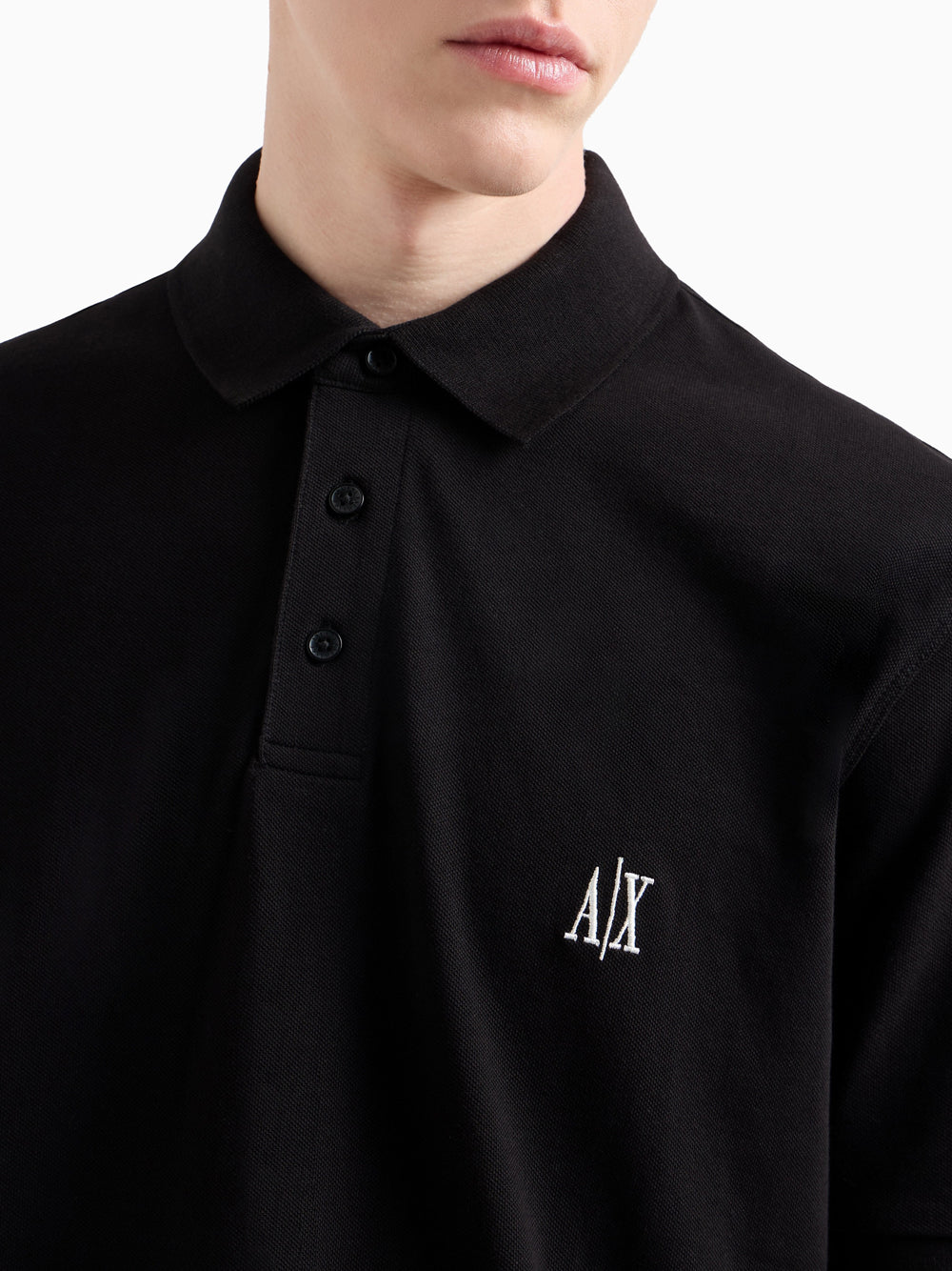 Polo Armani Exchange da Uomo - Nero