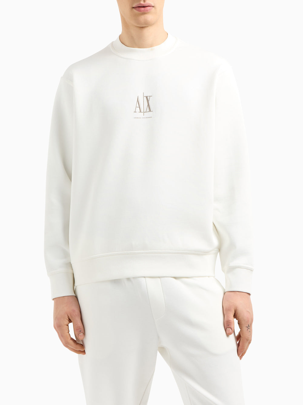 Felpa Armani Exchange da Uomo - Bianco