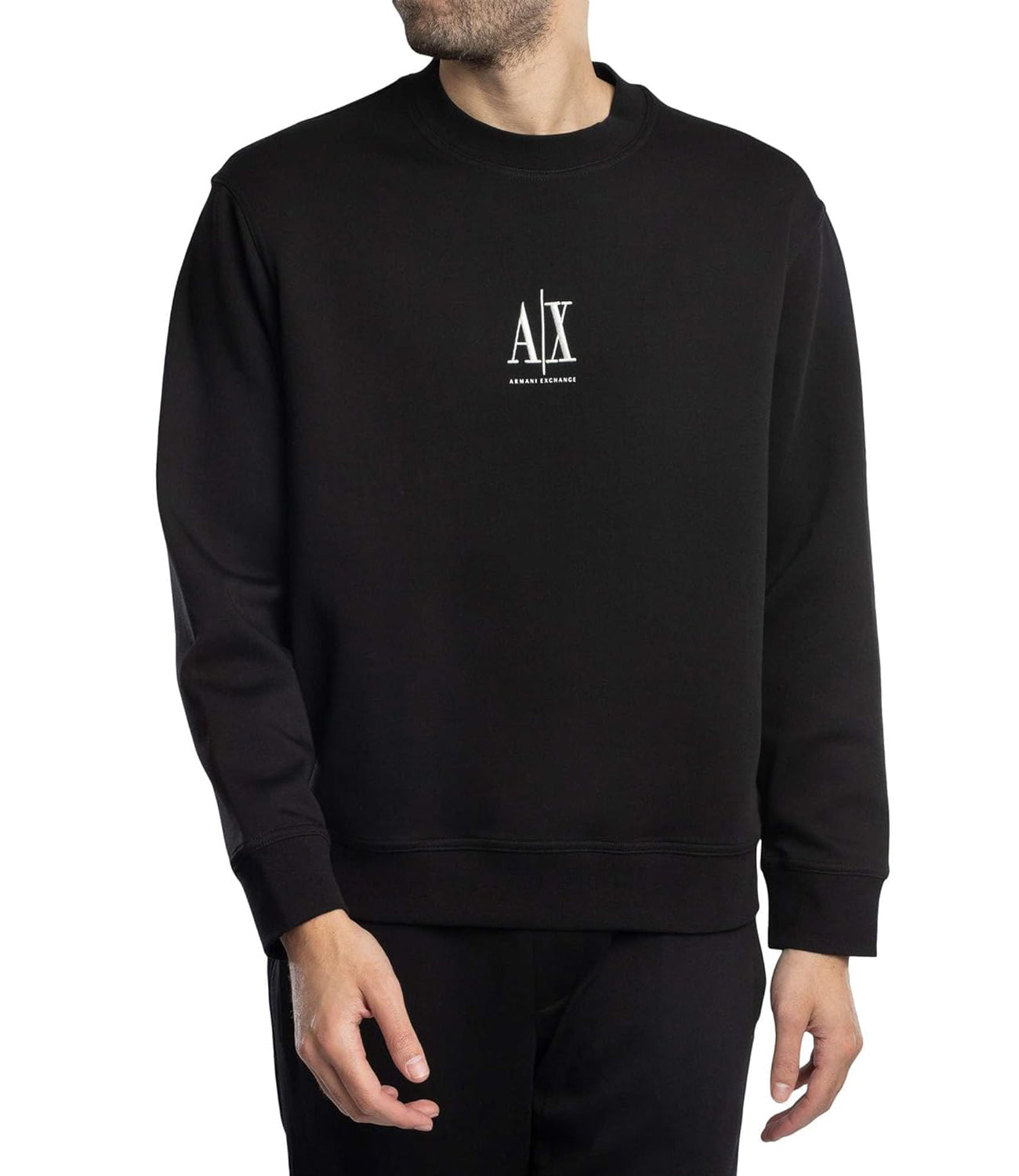 A|X Armani Exchange Felpa Girocollo Uomo Mod. XM000368 AF10818 UC001 Black Nero