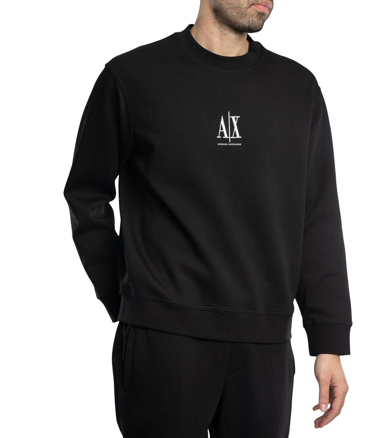 A|X Armani Exchange Felpa Girocollo Uomo Mod. XM000368 AF10818 UC001 Black Nero