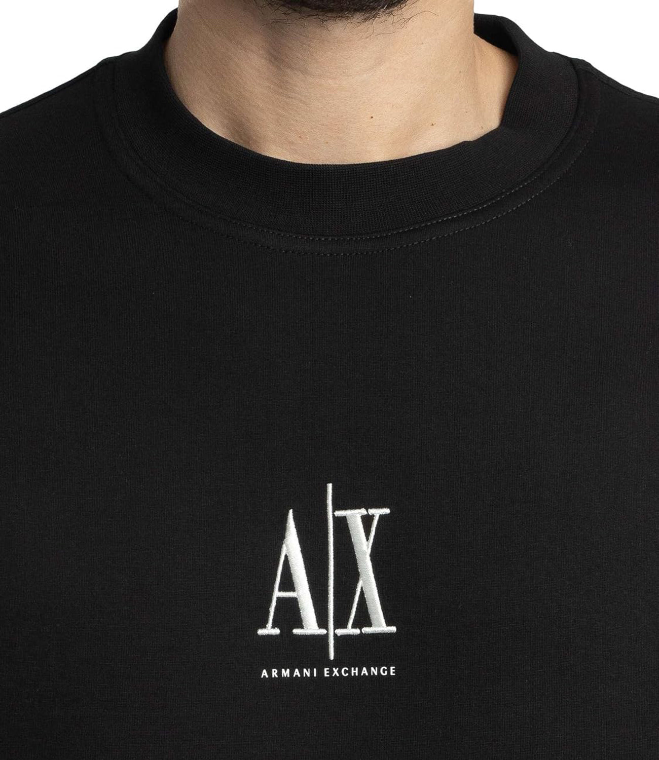 A|X Armani Exchange Felpa Girocollo Uomo Mod. XM000368 AF10818 UC001 Black Nero