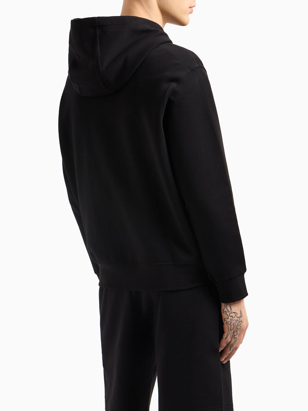 Felpa Zip Armani Exchange da Uomo - Nero