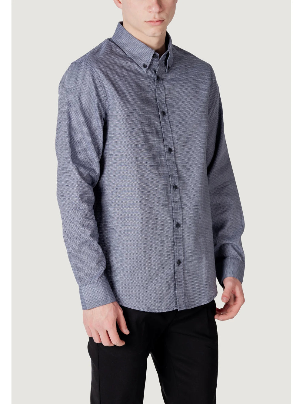 Camicia Classica Armani Exchange da Uomo - Blu