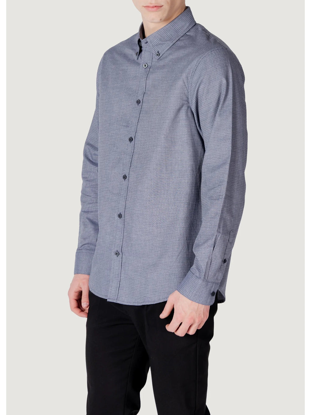 Camicia Classica Armani Exchange da Uomo - Blu