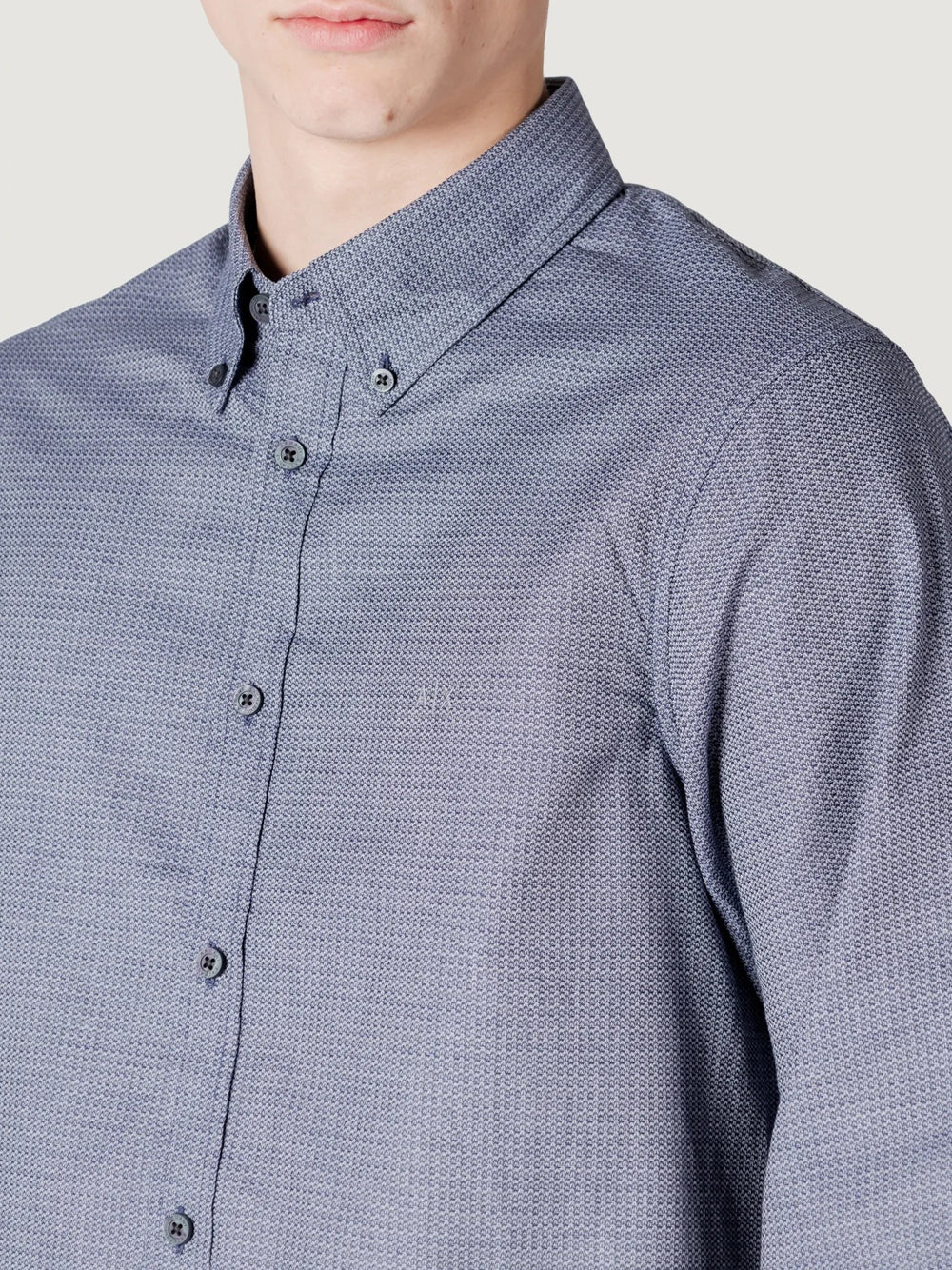 Camicia Classica Armani Exchange da Uomo - Blu