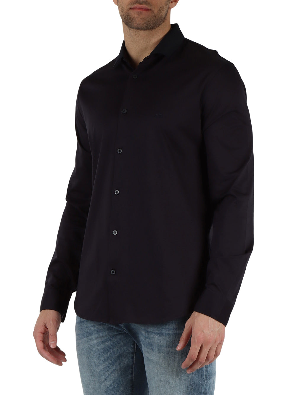 Camicia Classica Armani Exchange da Uomo - Blu