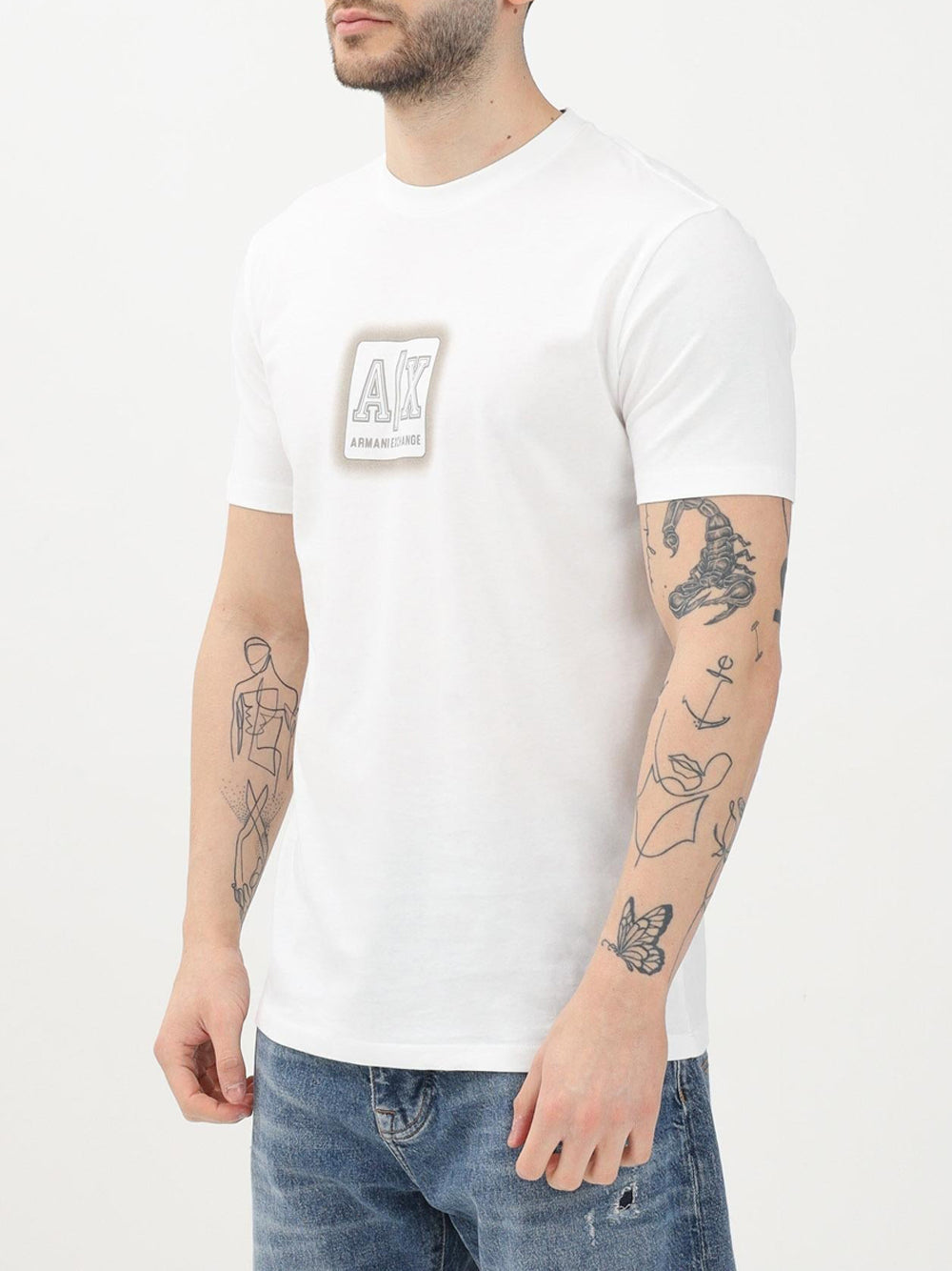 T-shirt Armani Exchange da Uomo - Bianco