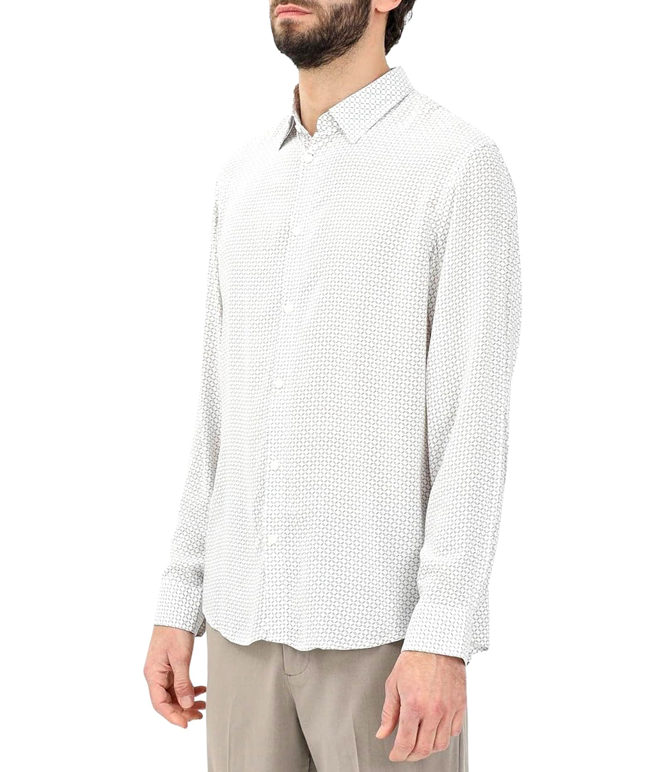 A|X Armani Exchange Camicia m/l Uomo Mod. XM000668 AF102531 F0009 Fantasia Multicolore