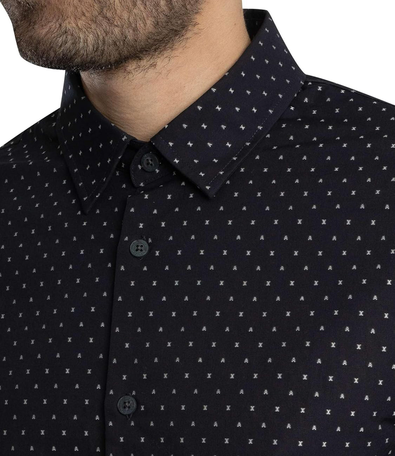 A|X Armani Exchange Camicia m/l Uomo Mod. XM000719 AF13206 FB064 FANTASIA Multicolore